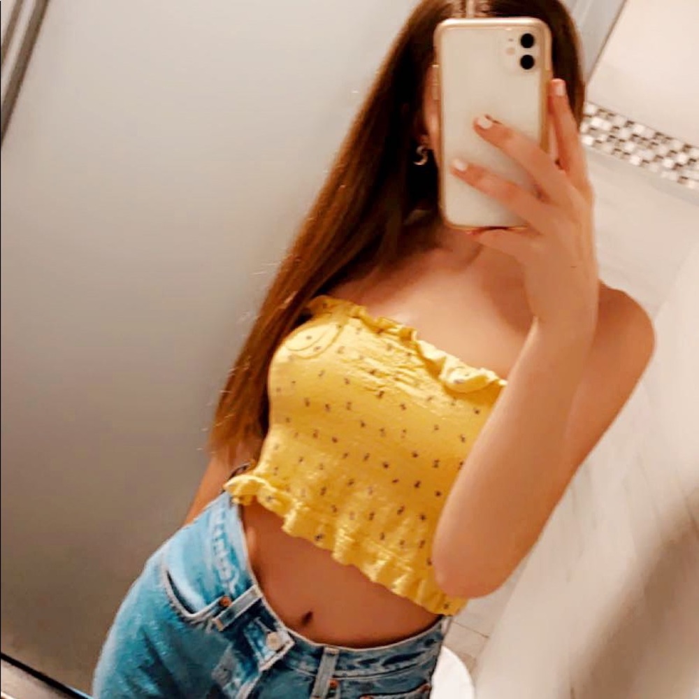 Pacsun Yellow Tube Top